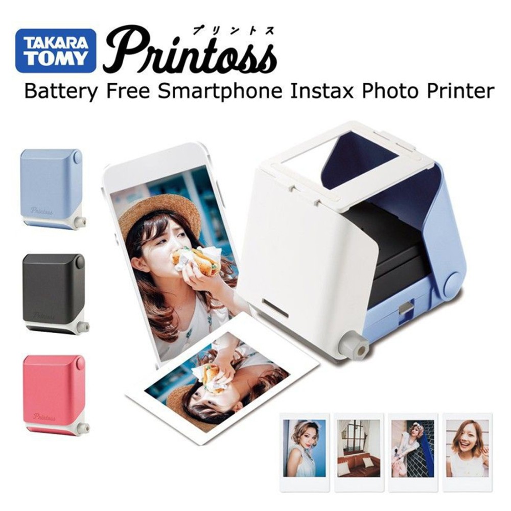 รูปภาพของ Printoss เครื่องพิมพ์ภาพถ่ายโพลารอยด์จากมือถือ ไม่ต้องใช้แบตเตอรี่ สั่งพิมพ์แล้วได้ทันที Instax mini