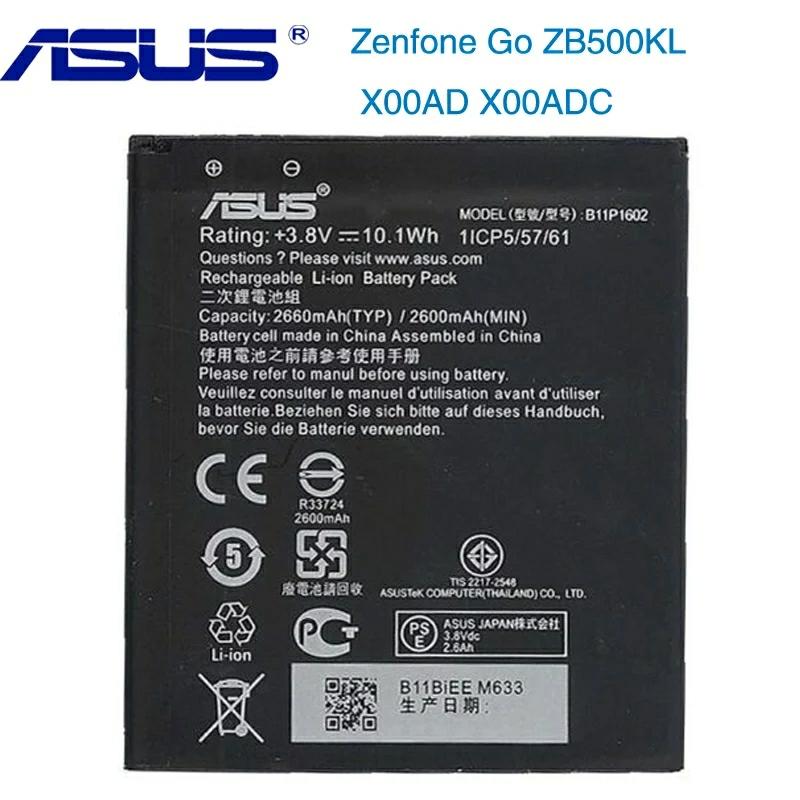 แบตเตอรี่  ASUS B11P1602 แบตเตอรี่ ASUS Zenfone Go ZB500KL X00AD X00ADC 2600 mAh