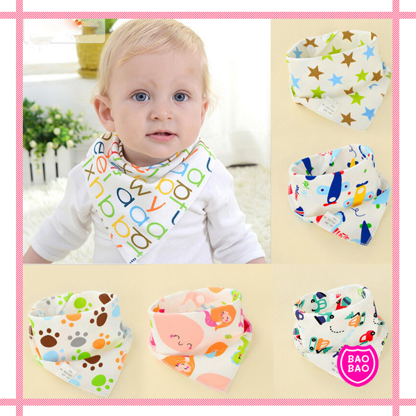 BAOBAOBABYSHOP -  5 ผืน Babybibs ผ้าซับน้ำลายเด็ก คละลาย สำหรับเด็ก