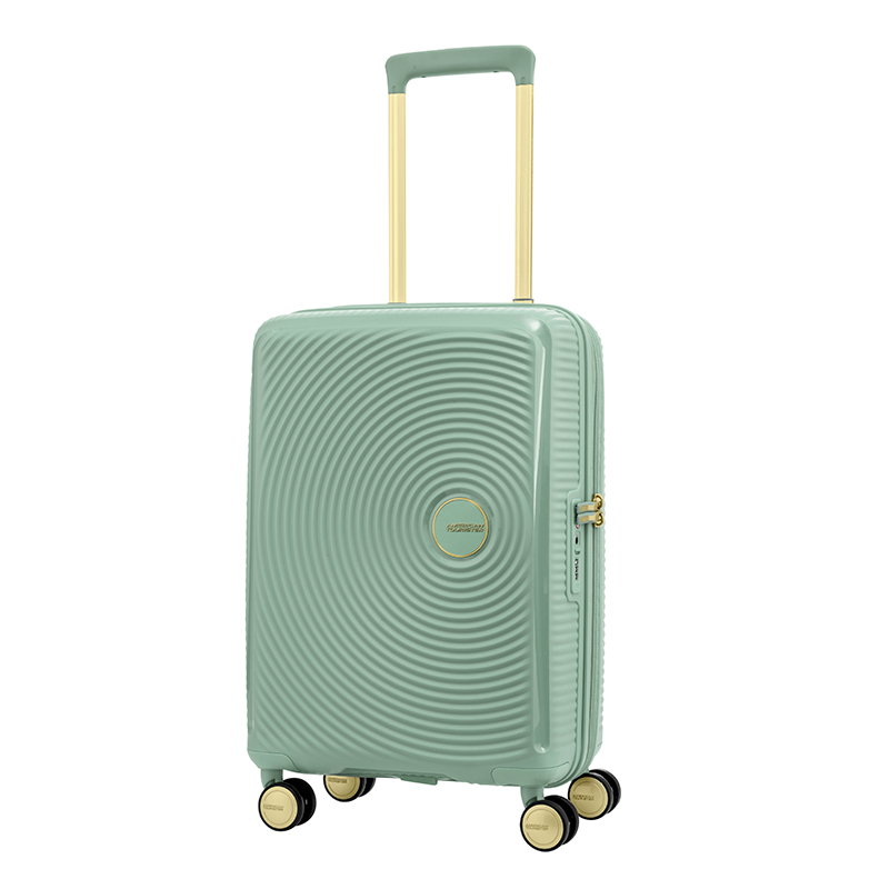 AMERICAN TOURISTER กระเป๋าเดินทางล้อลาก(20นิ้ว) รุ่น CURIO SPINNER 55/20 TSA ล้อทอง ราคา 4,375 บาท*ส่งฟรี