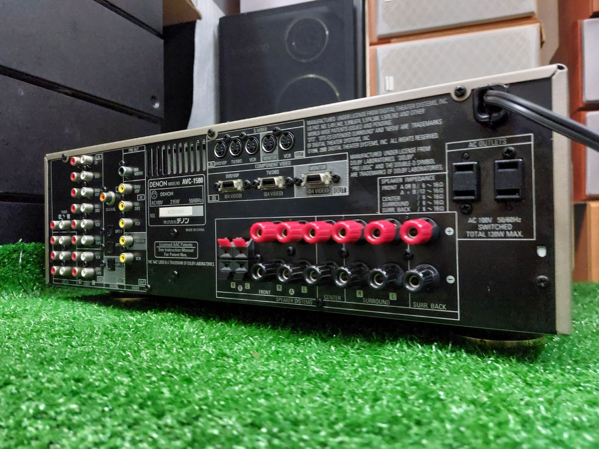 แอมป์DENON รุ่นAVC-1580 จากตู้ญี่ปุ่นมือ ใช้ไฟ100สุง/กว้าง