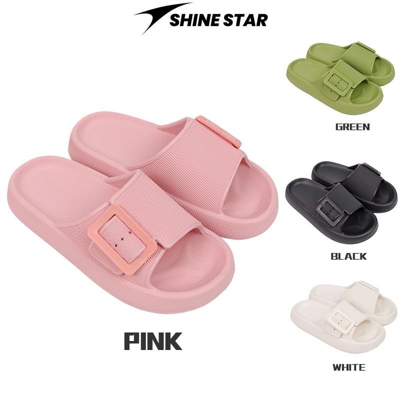 New summer sandals women thick slippers slip-on interior decoration slippers Waterproof non-slip applicable water-splashing festival ราคา 65 บาท*ส่งฟรี