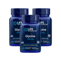 Glycine 1000mg 100แคป มังสวิรัติ ส่งเสริมการนอนหลับสุขภาพดี ส่วนลดคุ้มค่า