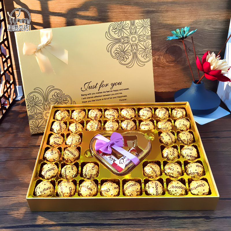 Fasimiyu ของขวัญวาเลนไทน์ ช็อคโกแลต ใส่ในกล่องของขวัญ chocolate gift set ช็อคโกแลตวาเลนไทน์ ขนมปีใหม่ ของขวัญวันวาเลนไทน์สําหรับครู/ให้แฟน ราคา 399 บาท*ส่งฟรี