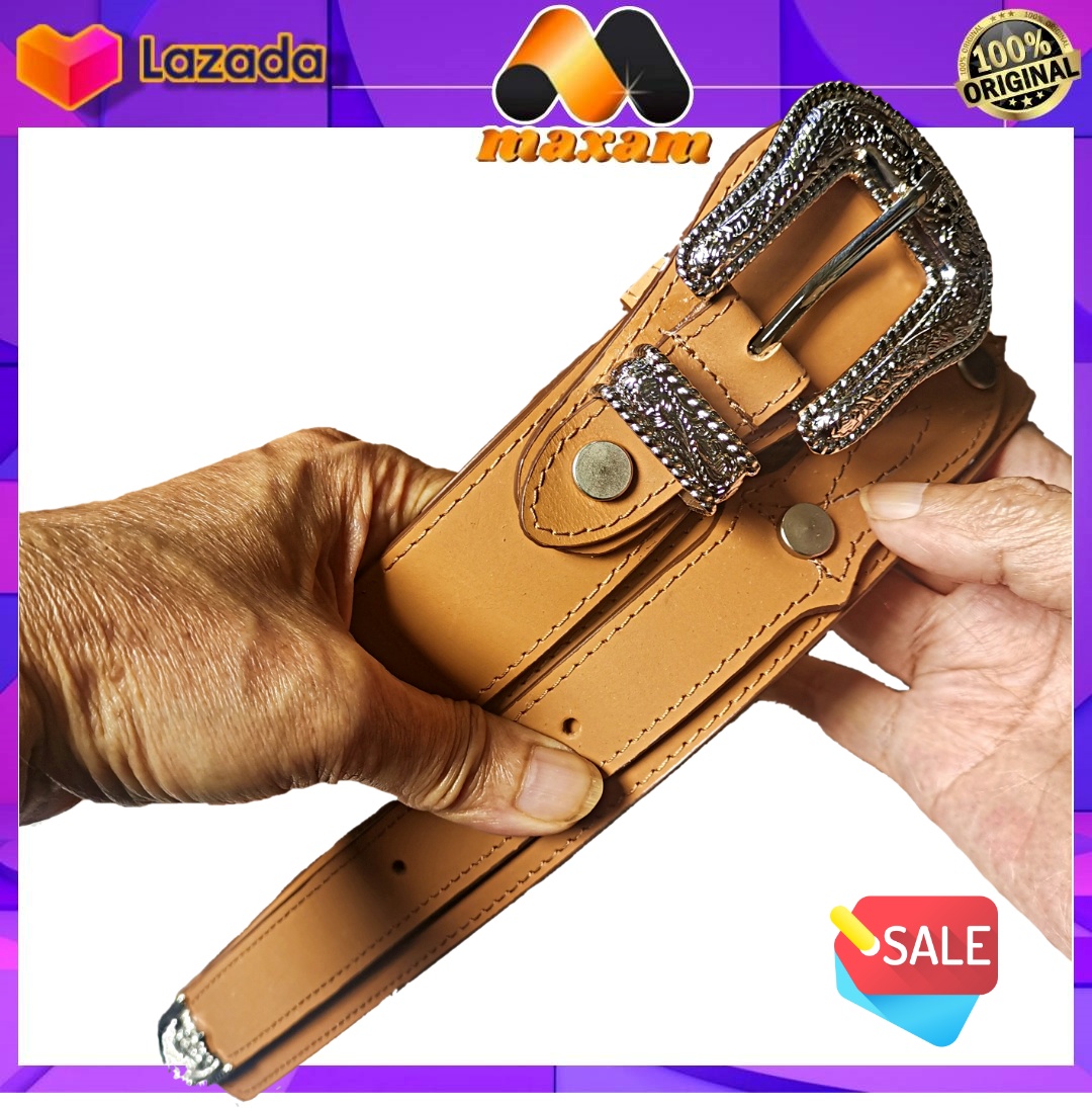 Very Nice Cowboy Set Belt And Buckle Tan Color ราคา 1,780 บาท*ส่งฟรี