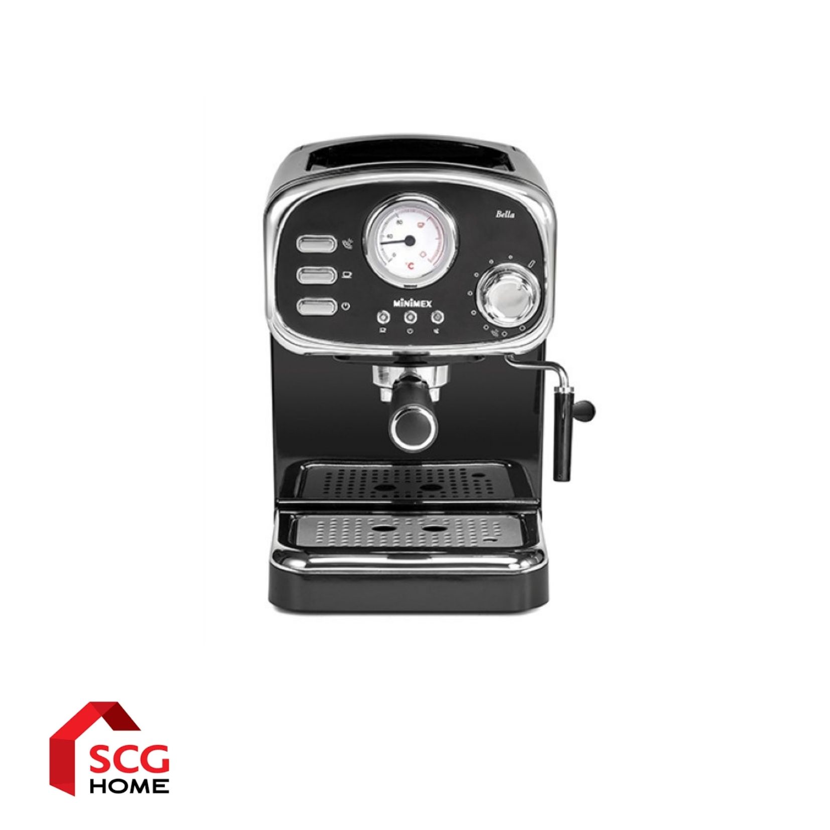 MiniMex เครื่องชงกาแฟ Coffee Machine รุ่น Bella MBL1 ดีไซน์ Modern Retro มาพร้อมก้านเป่าฟองนม ราคา 4,590 บาท*ส่งฟรี
