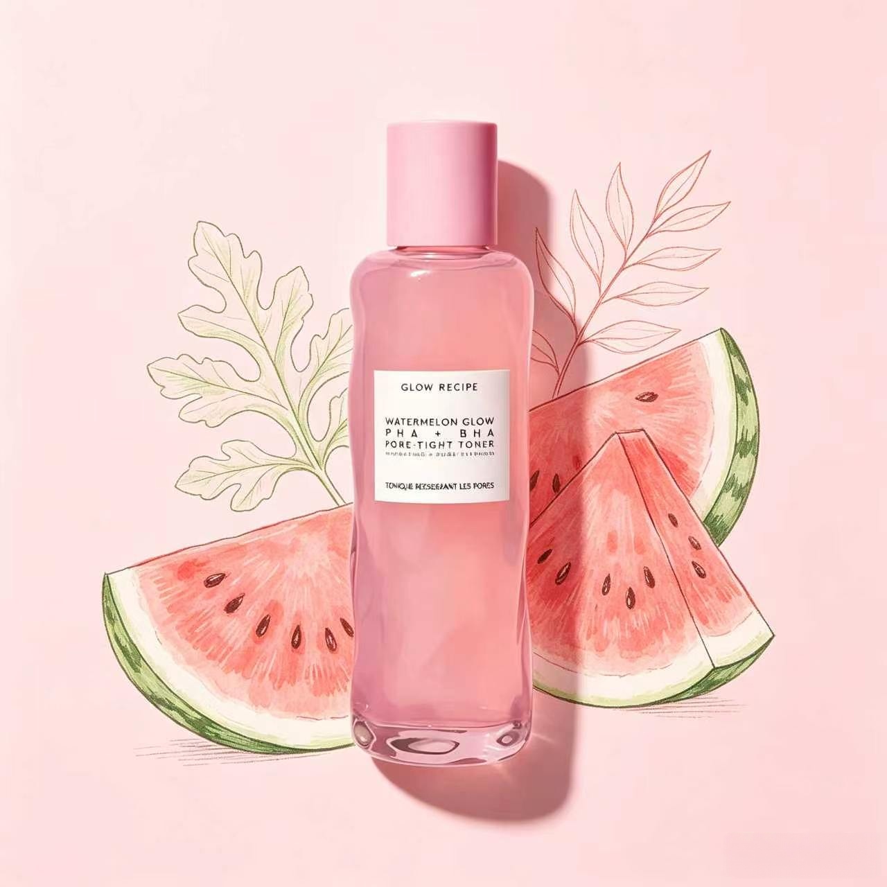 Glow Recipe Watermelon Glow Pha+Bha Toner 150ml Refreshing Watermelon Extract Toner, Combines Weak Acids Pha and Bha to Help Tighten Pores. Gently Exfoliates Old Skin Cells. Balances Oil Levels. Makes Skin Bright and Moisturized. Feels Light and Comfortab ราคา 498 บาท*ส่งฟรี