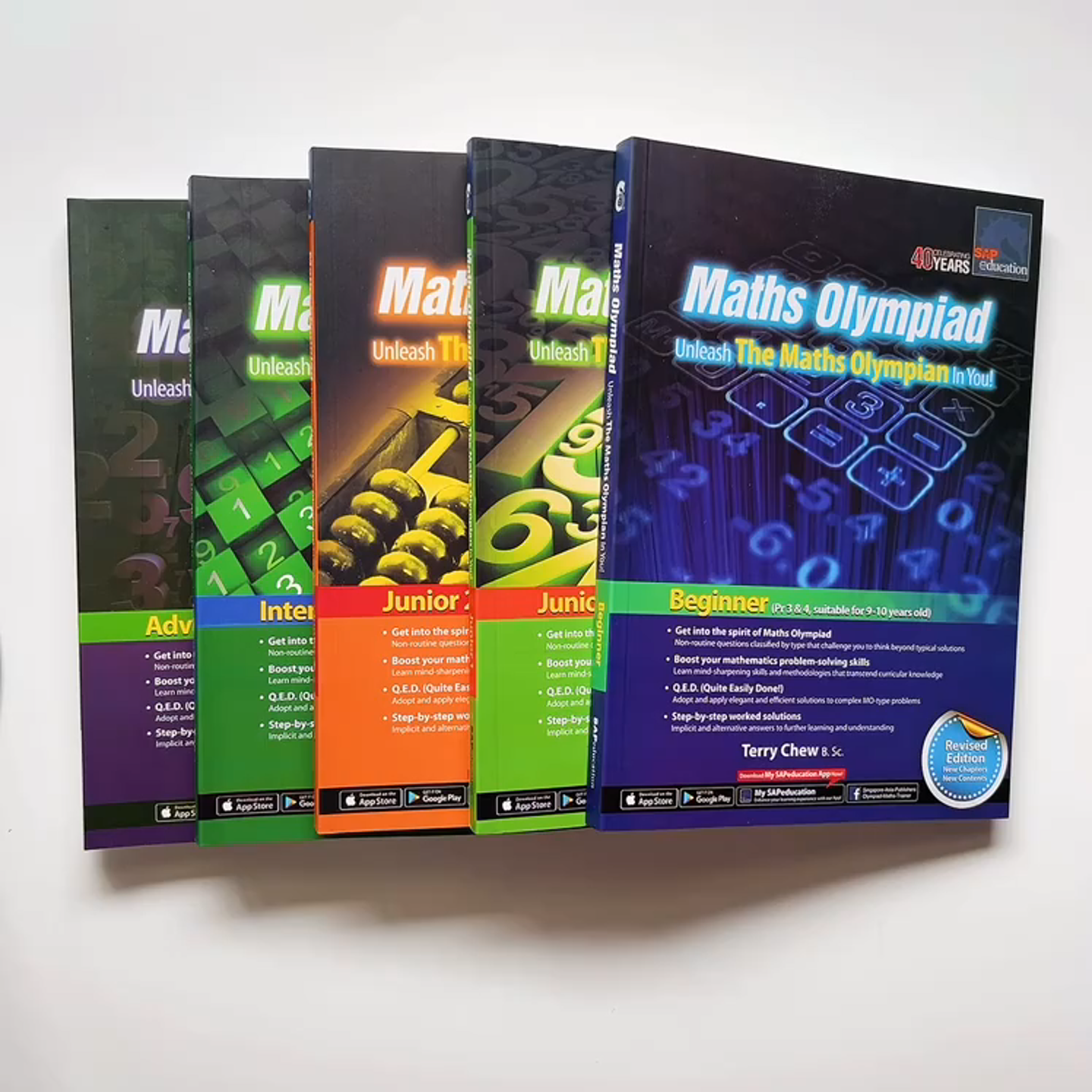 1pc/5pcs Singapore Maths Olympiad Grade1-6 (5 books for 7-13 years old) SAP Mathworkbook Mathematical Olympiad Thinking & Training การเรียนรู้คณิตศาสตร์และการปฏิบัติสำหรับเด็กและนักเรียน ชุดหนังสือ
