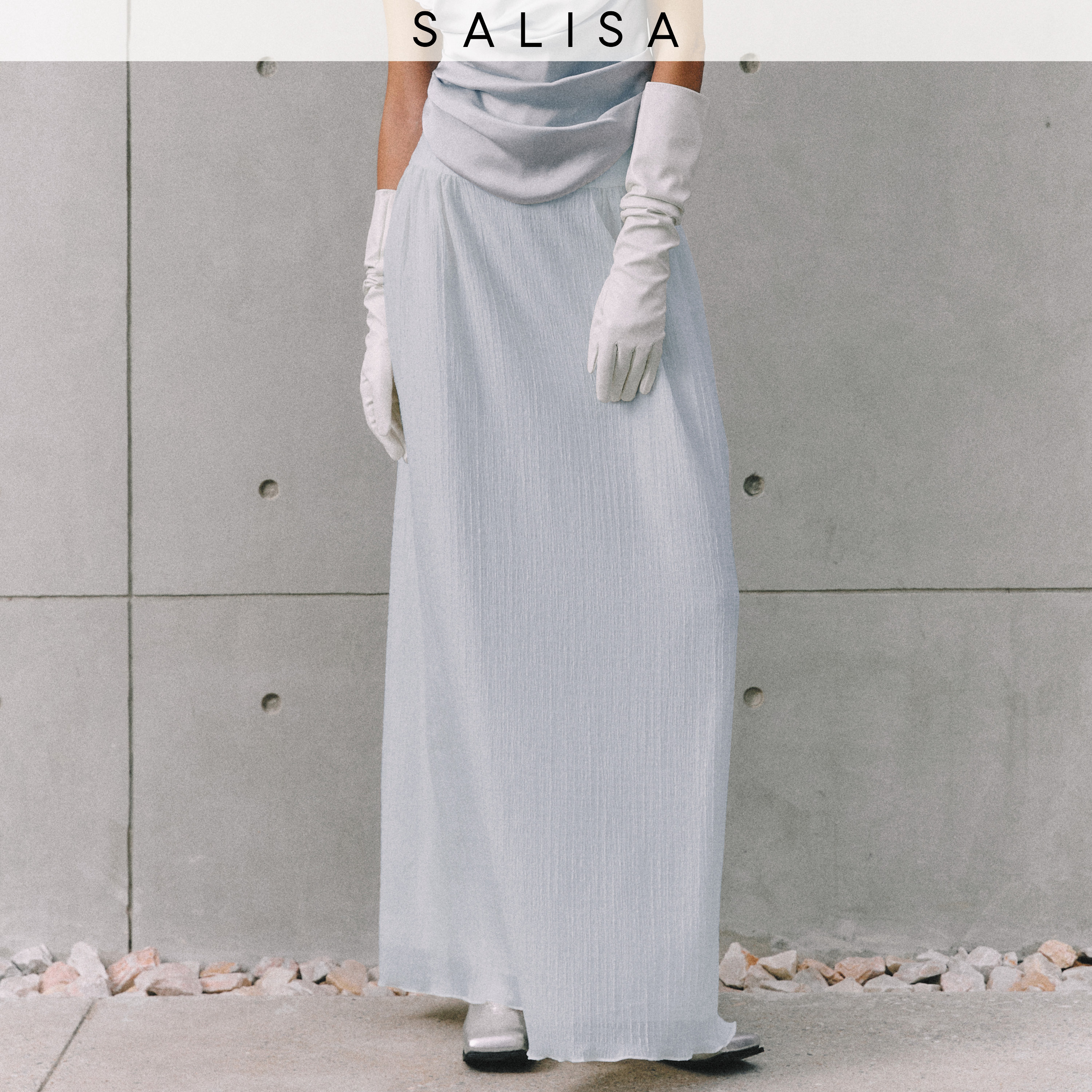 SALISA - SKIRT RUCHED SS25 (Recycled Texture Fabric) ราคา 2,892 บาท*ส่งฟรี