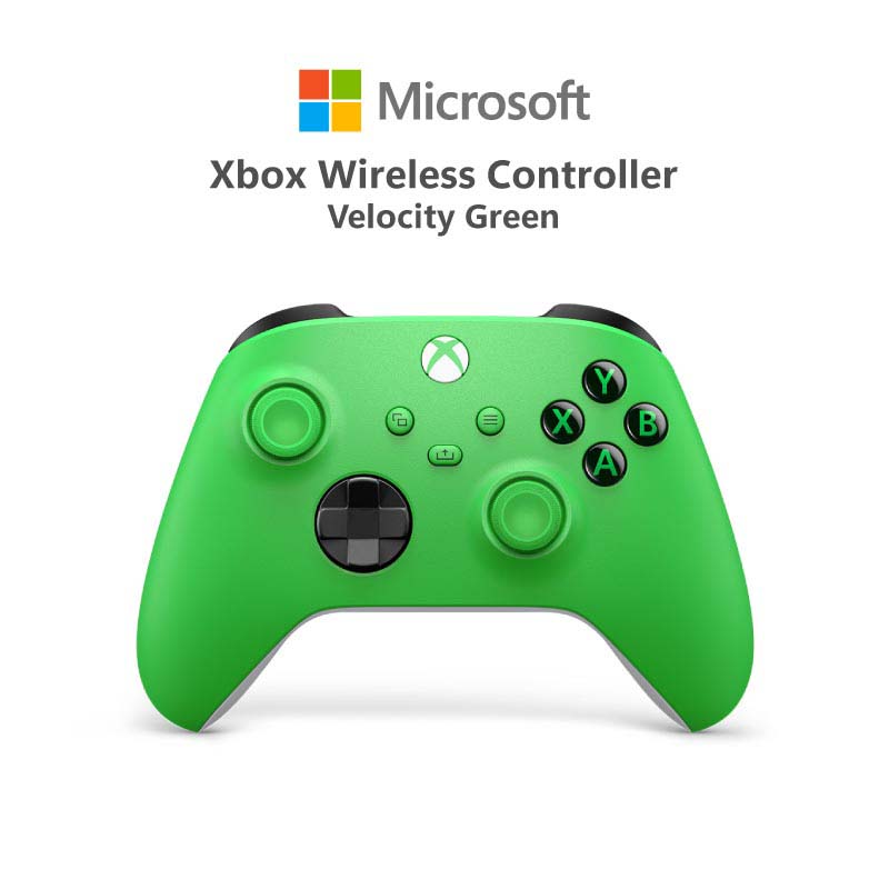 จอยเกมไร้สาย Gamepad Controller Microsoft คอนโทรลเลอร์ไร้สาย Xbox, สีเขียวเวโลซิตี้ ราคา 2,590 บาท*ส่งฟรี