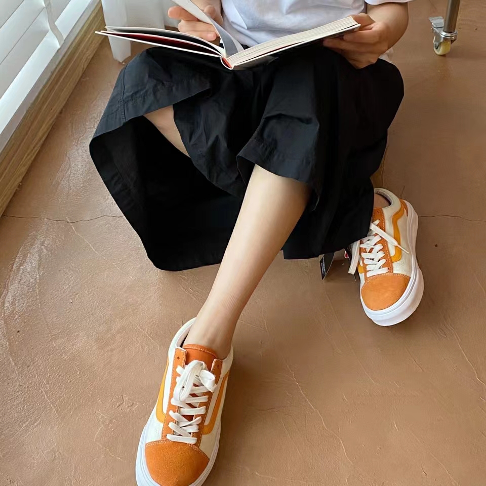 Vans Style 36 Orange Soda รองเท้าผ้าใบลําลอง ข้อสีส้ม | Lazada.Co.Th