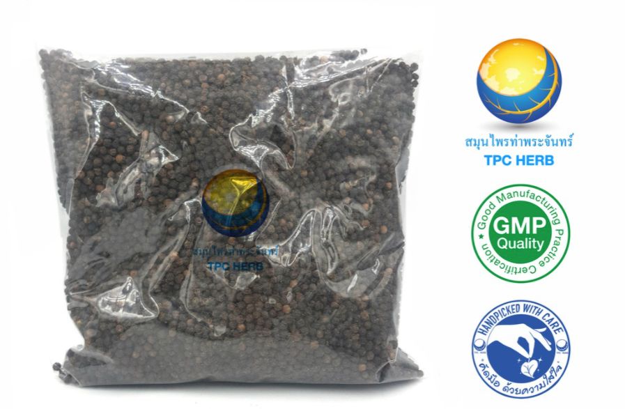 พริกไทยดำแห้ง เกรด A " คัดมือ ด้วยความใส่ใจ " ( หัวพริก หนัก ไม่ร่อน ไม่ผสมเปลือก ) พริกไทยดำ พริกไทย จ.จันทบุรี ราคา 45 บาท*ส่งฟรี