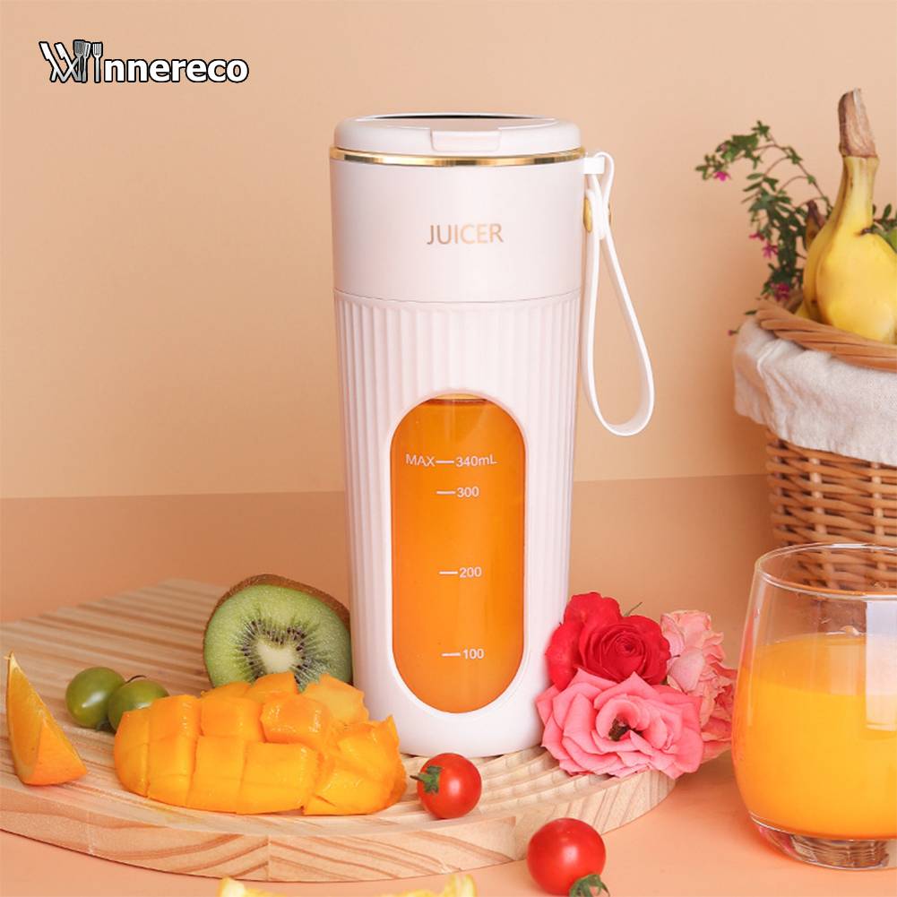 🔥แก้วปั่นน้ำผลไม้ น้ำผัก ไร้สายแบบพกพา ความจุ 340mL มัลติฟังก์ชั่น 10 ใบมีด เครื่องสกัดน้ำผลไม้และเครื่องผสมแบบพกพา ราคา 209 บาท*ส่งฟรี