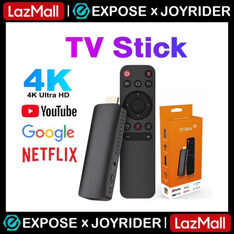 TV Stick กล่อง ดิจิตอล TV BOX WiFi Android 11.0 Quad-core 4K Android TV 4+64GB แอนดรอยด์ทีวีสติ๊ก Netflix/Youtube รองรับภาษาไทย Bluetooth5.2 ราคา 629 บาท*ส่งฟรี