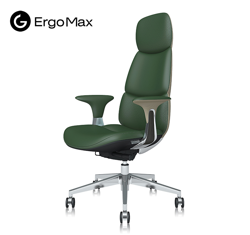 ErgoMax P02 Office Leather chair Boss Chair Executive chair Swivel Chair Ergonomic Desk Chair for Home Office Adjustable Height High Back Computer Chair ราคา 48,456 บาท*ส่งฟรี