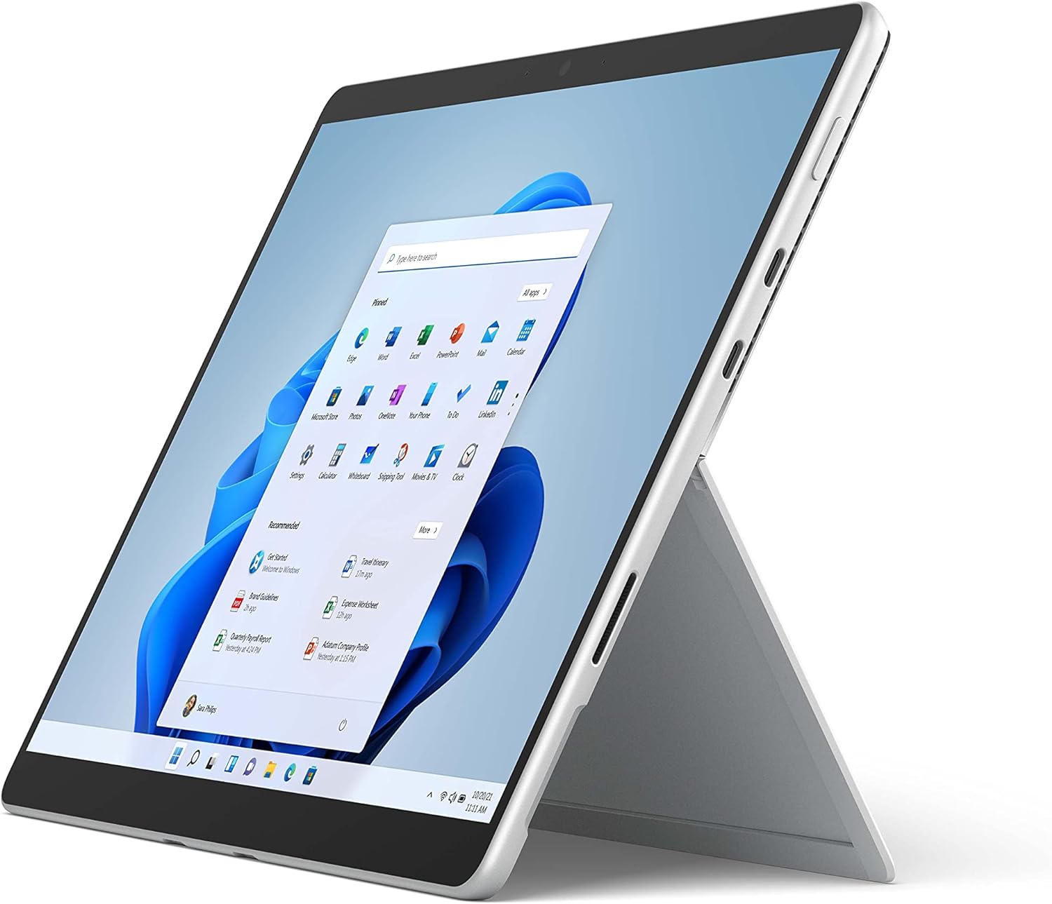 โน้ตบุ๊ก แล็ปท็อปคอมพิวเตอร์ หน้าจอสัมผัส Microsoft Surface Pro 8-13" - หน่วยความจำ Intel Evo Platform Core i7-32GB - SSD 1TB - อุปกรณ์เท่านั้น - แพลทินัม