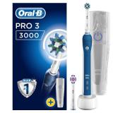 แปรงสีฟันไฟฟ้า ทำความสะอาดทุกซี่ฟันอย่างหมดจด เพชรบุรี Oral B Pro 3 3000 Cross Action Electric Rechargeable Toothbrush Powered by Braun