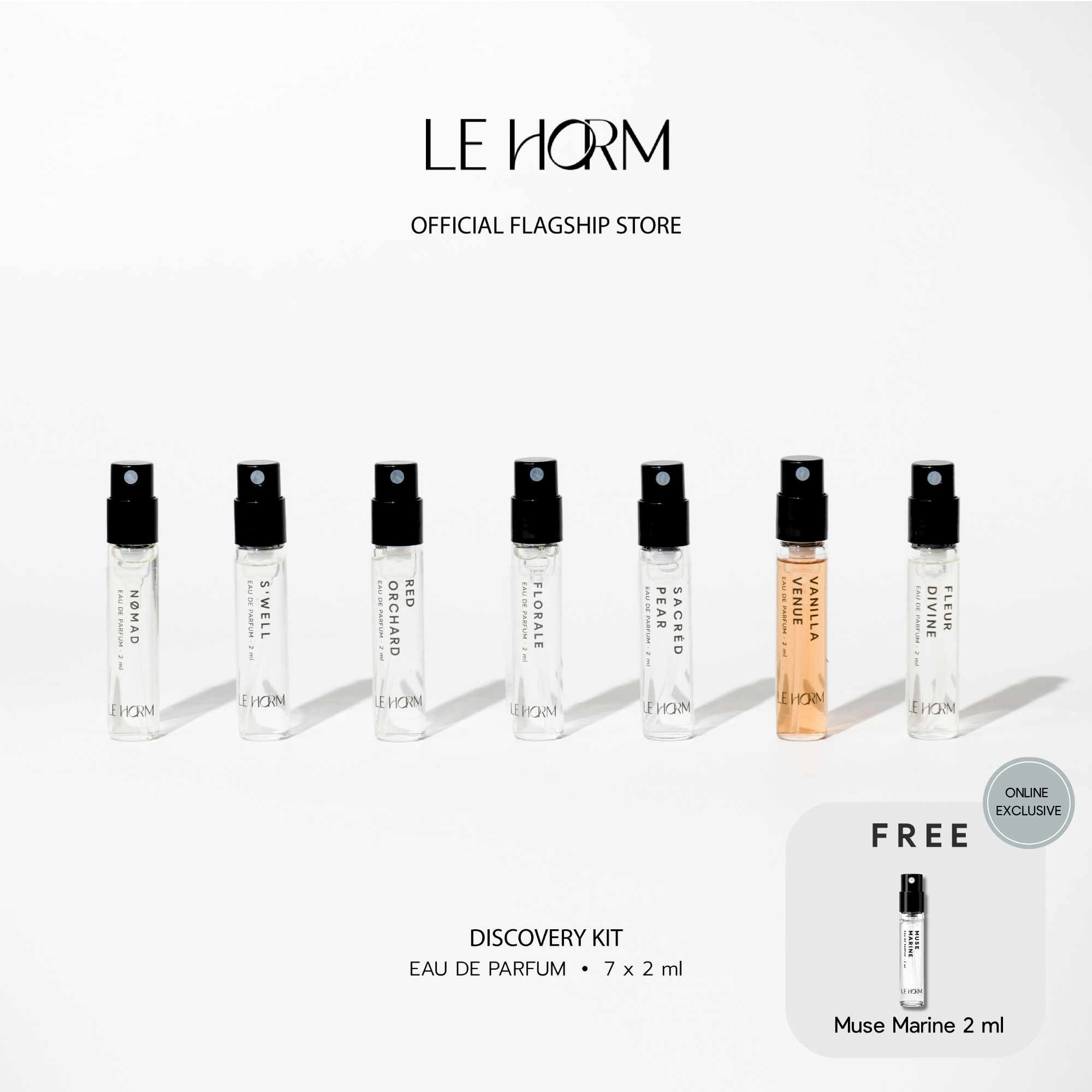 ผลิตภัณฑ์ความงามและการดูแลผิว LE HORM Discovery Kit (Size 2ml. 7 Scents) - Find the Scent That's Right for You