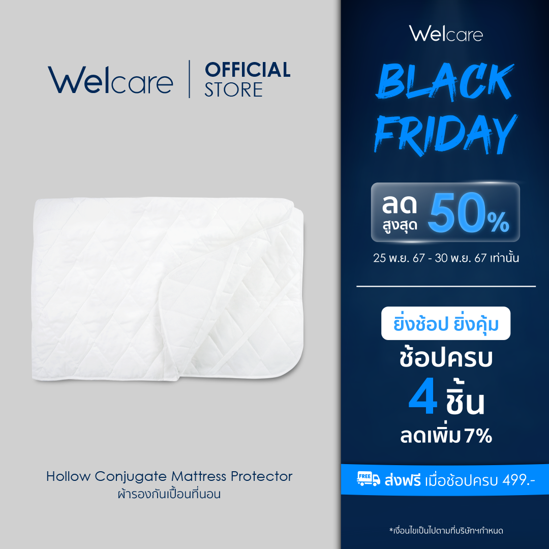 [Welcare Official] Welcare ถุงสวมหมอน Premium Soft-Gel Pillow Protector ราคา 299 บาท*ส่งฟรี