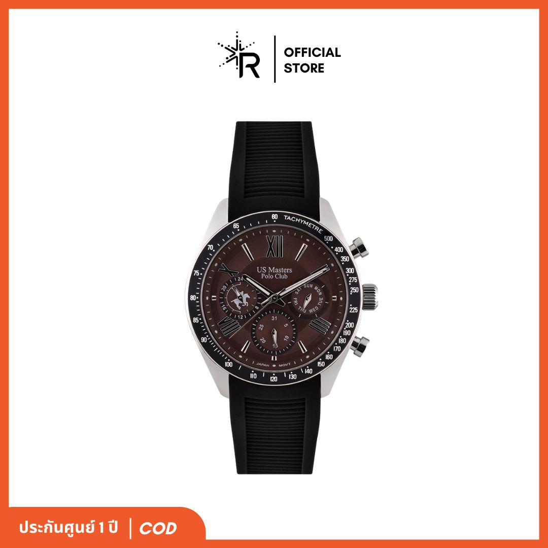 [สินค้าใหม่] UA MASTER นาฬิกาข้อมือผู้ชาย สายซิลิโคน โครโนกราฟ เลขโรมัน ROMAN SPORT DAY ประกัน 1 ปี USM-EA10 ราคา 2,499 บาท*ส่งฟรี