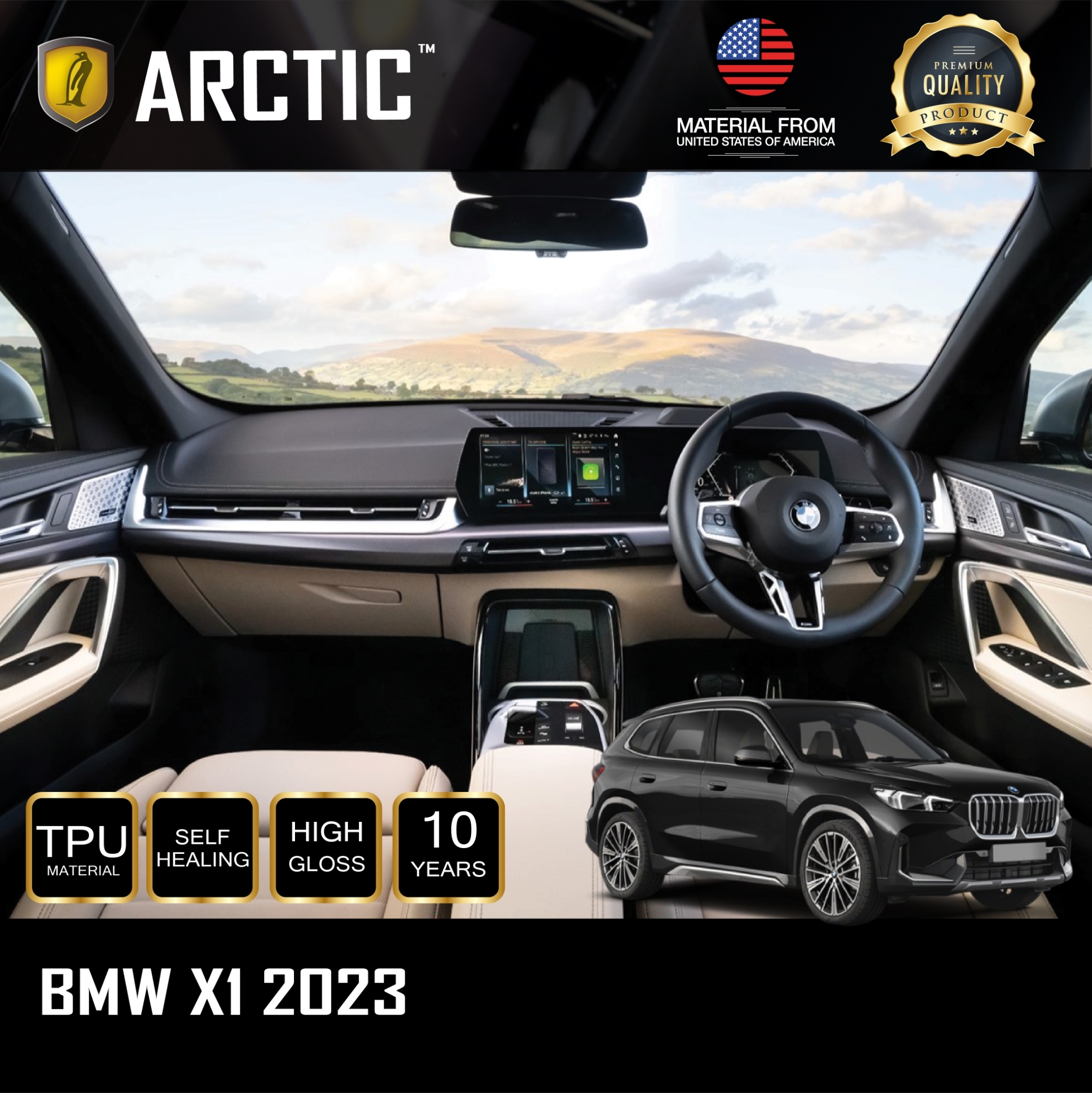 อุปกรณ์ประดับยนต์และชิ้นส่วนยานยนต์ ฟิล์มกันรอยภายในรถ สำหรับ BMW X1 2023 (Lci) by - Arctic (โปรดระบุส่วนที่ต้องการ) ราคา 2,409 บาท*ส่งฟรี