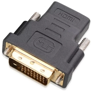 ภาพหน้าปกสินค้าDVI 24+1 Male to HDMI Female Video Adapter Connector Converter for HDTV LCD PC ที่เกี่ยวข้อง