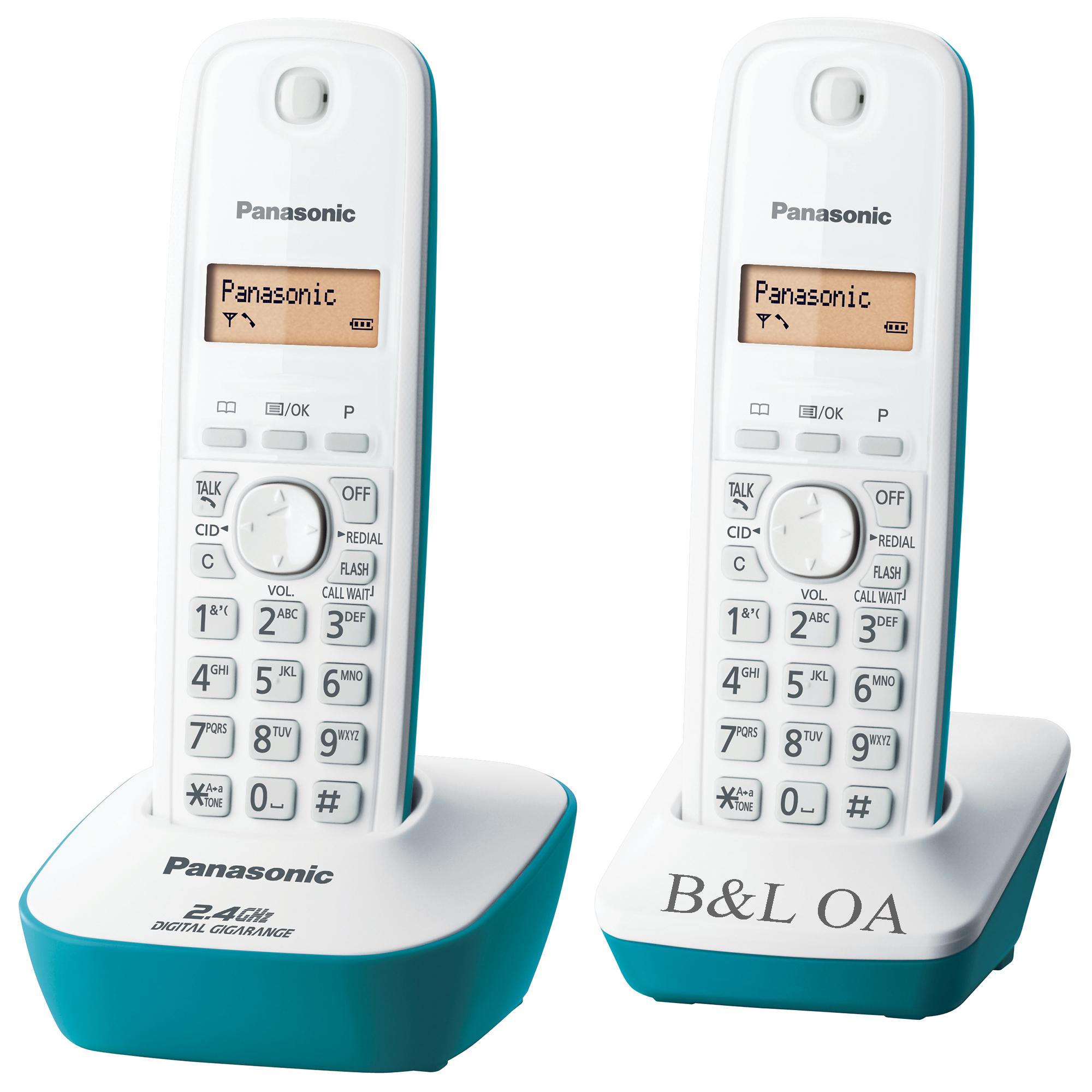 Panasonic Cordless Phone 2.4 GHz Caller ID KX-TG3412BX (1 ชุดมี 2 เครื่อง)