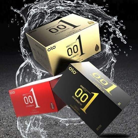 ถุงยางอนามัย OLO บาง 0.01 มม. 10 ชิ้น / 1 กล่อง  •	CONDOM OLO 0.01 MM SIZE 52-54 MM. (1 BOX/10 PCS.)