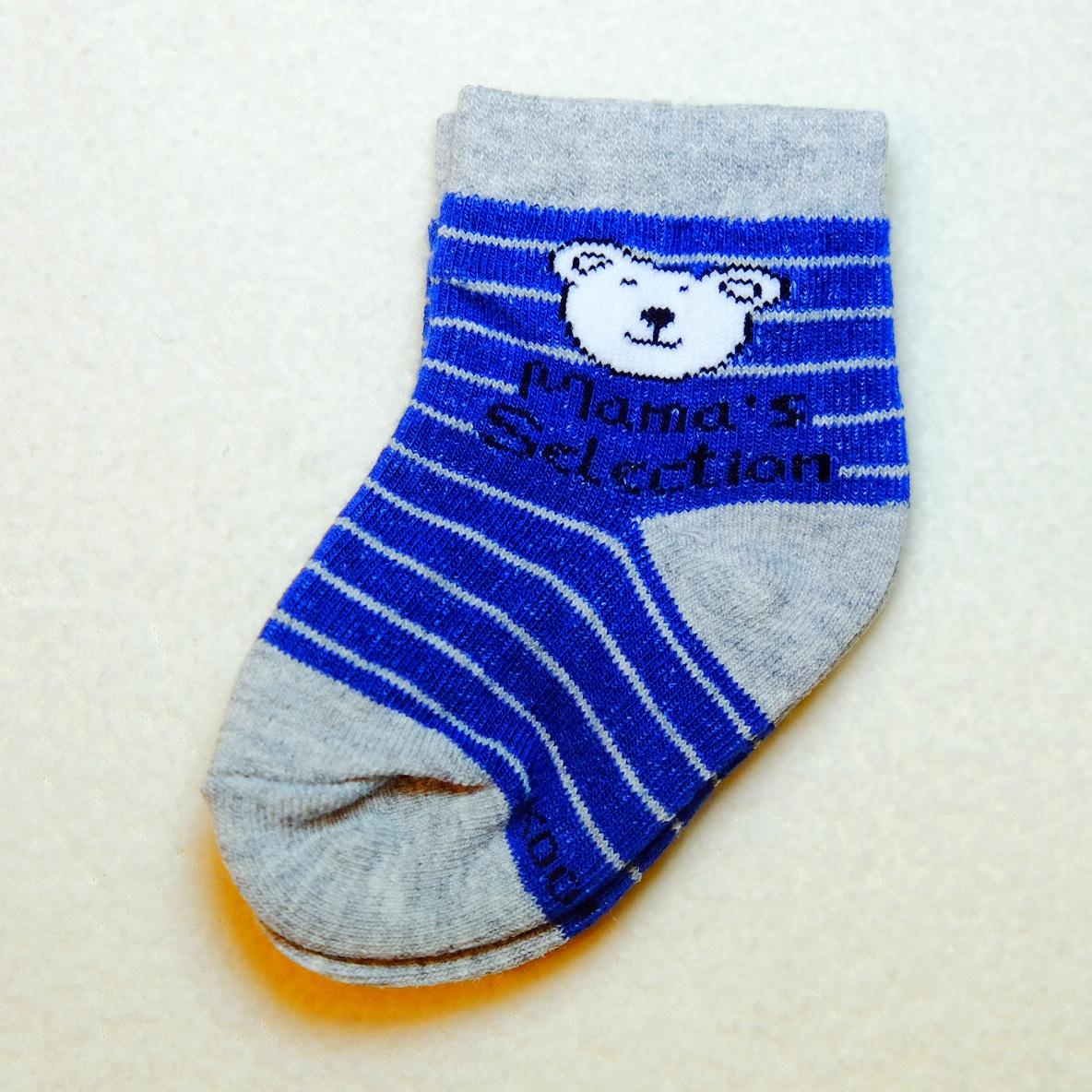ถุงเท้าเด็ก มี6สี ลายหมีสุดน่ารัก เนื้อดี  1คู่  อายุ0-2ปี