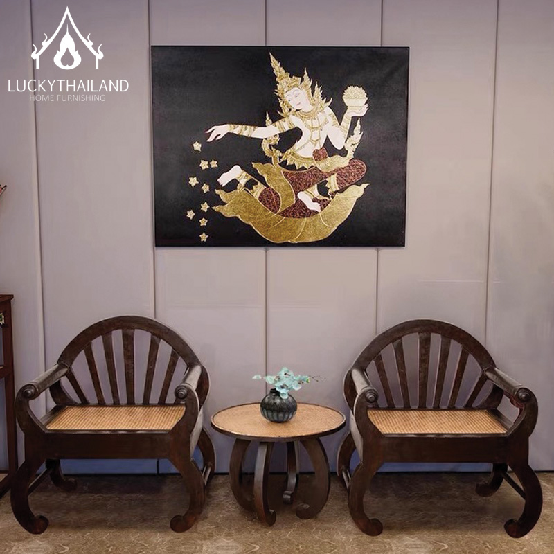 ชุดโต๊ะนั่งเล่น ชุดโต๊ะทานข้าว พร้อมเก้าอี้ 2 ที่นั่ง ชุดโต๊ะกินข้าว โต๊ะกาแฟ ชุดโต๊ะอเนกประสงค์ ชุดโต๊ะกินกาแฟ โต๊ะไม้ LuckyThailand ราคา 2,299 บาท*ส่งฟรี