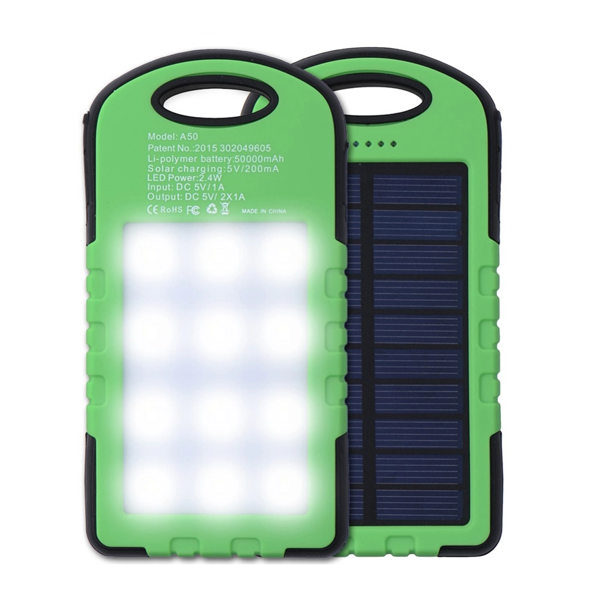 Millionaire แบตสำรอง Power Bank 3 ระบบ กันน้ำได้ Solar Charger with LED Millionaire แบตสำรอง Power Bank 3 ระบบ กันน้ำได้ Solar Charger with LED