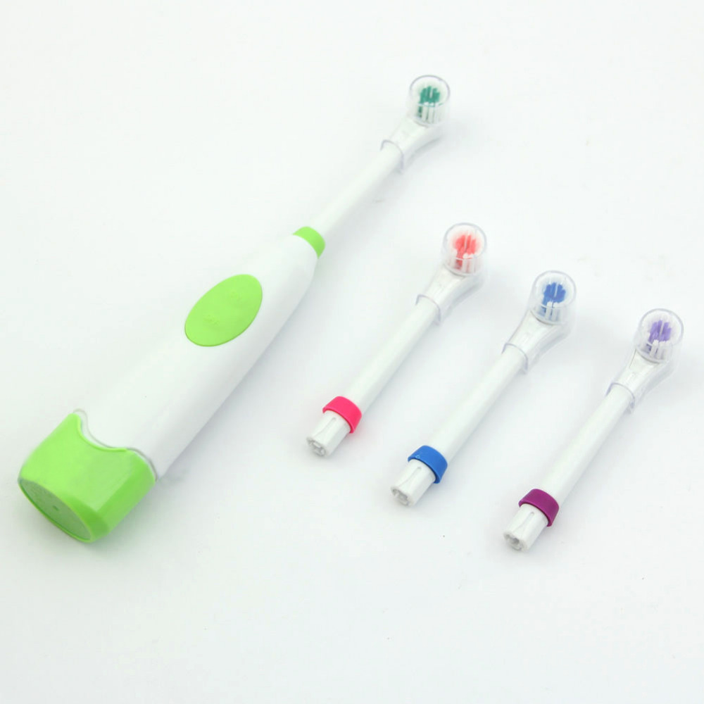 แปรงสีฟันไฟฟ้า ช่วยดูแลสุขภาพช่องปาก นครพนม แปรงสีฟันไฟฟ้าอัตโนมัติใหม่ดูแลฟันเปลี่ยน 3 ชุดหัวแปรง  สีเขียว 
