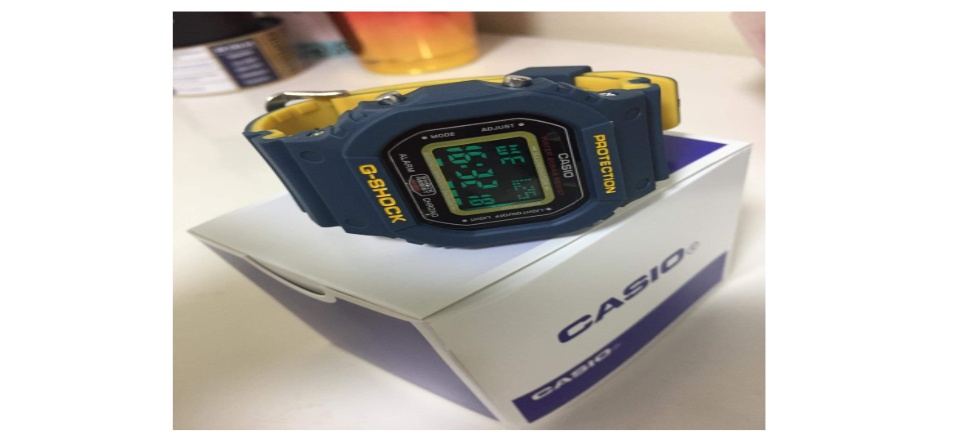 ข้อมูลเกี่ยวกับ นาฬิกา CASIO ยักเล็ก ทูโทนสีกลมเหลือง ตั้งเวลาให้พร้อมใช้งาน แถมฟรีกล่องใส่