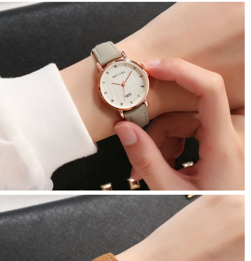 รูปภาพรายละเอียดของ Riches Mall RW193 นาฬิกาข้อมือผู้หญิง นาฬิกา วินเทจ นาฬิกาผู้ชาย นาฬิกาข้อมือ นาฬิกาแฟชั่น Watch นาฬิกาสายหนัง พร้อมส่ง