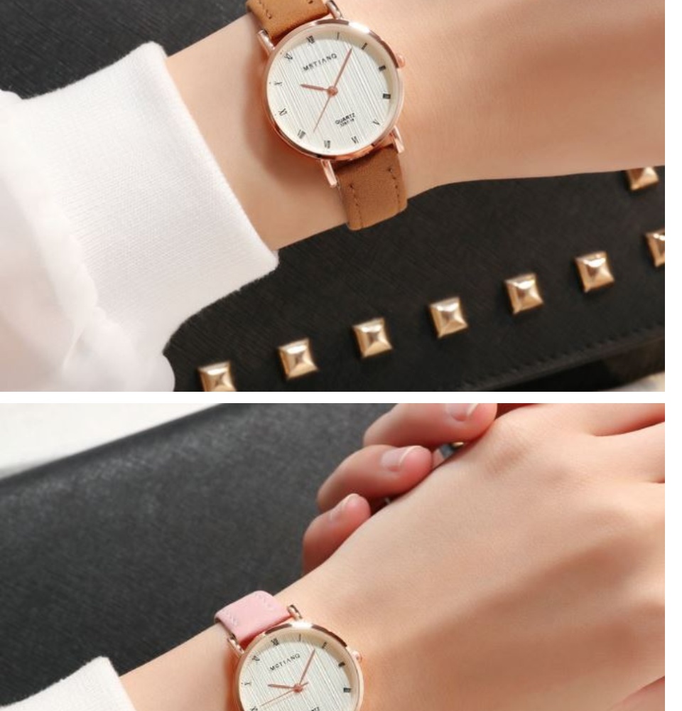 เกี่ยวกับสินค้า Riches Mall RW193 นาฬิกาข้อมือผู้หญิง นาฬิกา วินเทจ นาฬิกาผู้ชาย นาฬิกาข้อมือ นาฬิกาแฟชั่น Watch นาฬิกาสายหนัง พร้อมส่ง