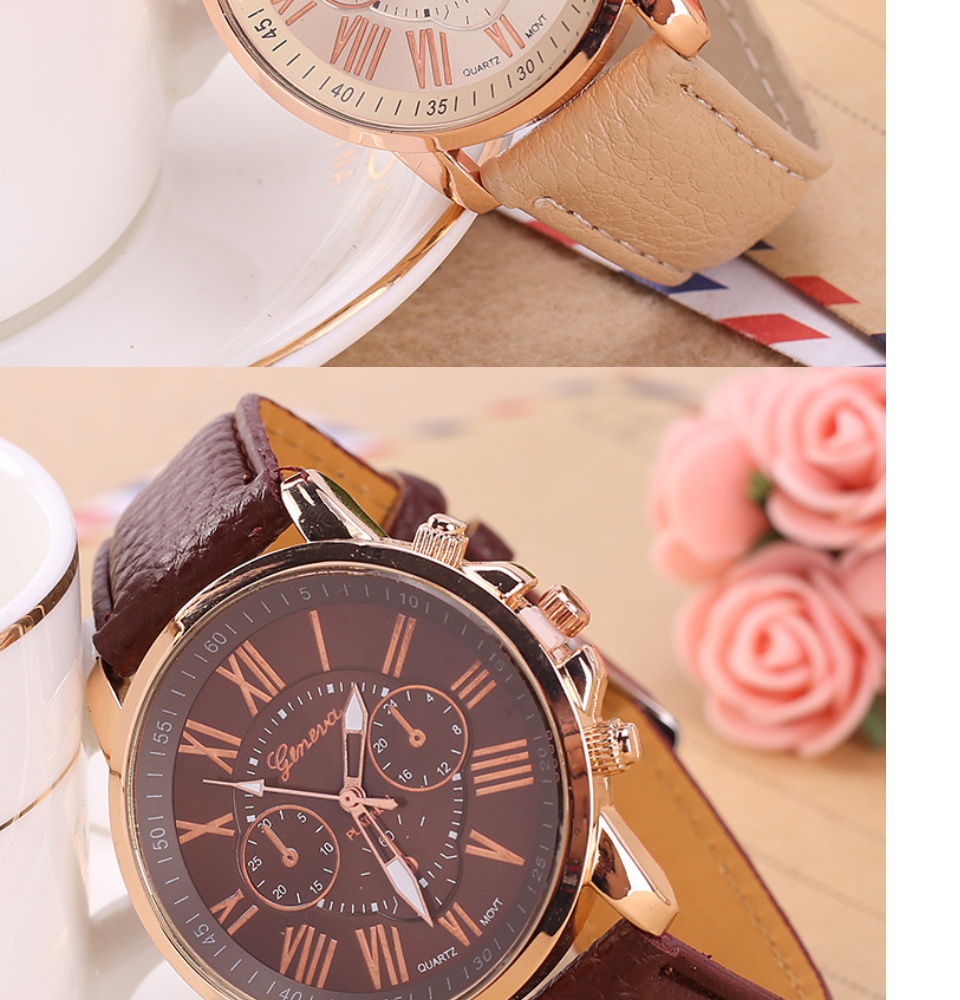 ข้อมูลเพิ่มเติมของ Riches Mall RW149 นาฬิกาข้อมือผู้หญิง นาฬิกา GENEVA วินเทจ นาฬิกาผู้ชาย นาฬิกาข้อมือ นาฬิกาแฟชั่น Watch นาฬิกาสายหนัง