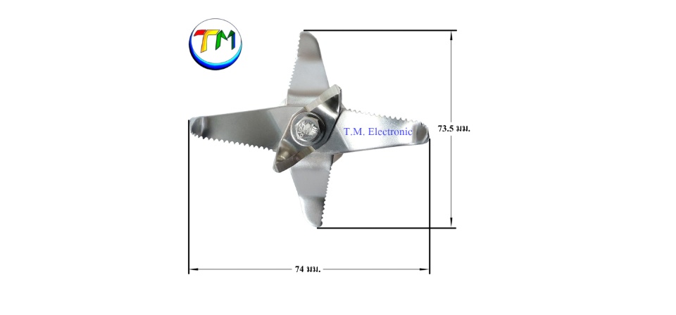 คำอธิบายเพิ่มเติมเกี่ยวกับ อะไหล่เครื่องปั่น มีดเครื่องปั่น SHARP NANOTECH OTTO  JTL สำหรับโถ 2ลิตร มีด A.56