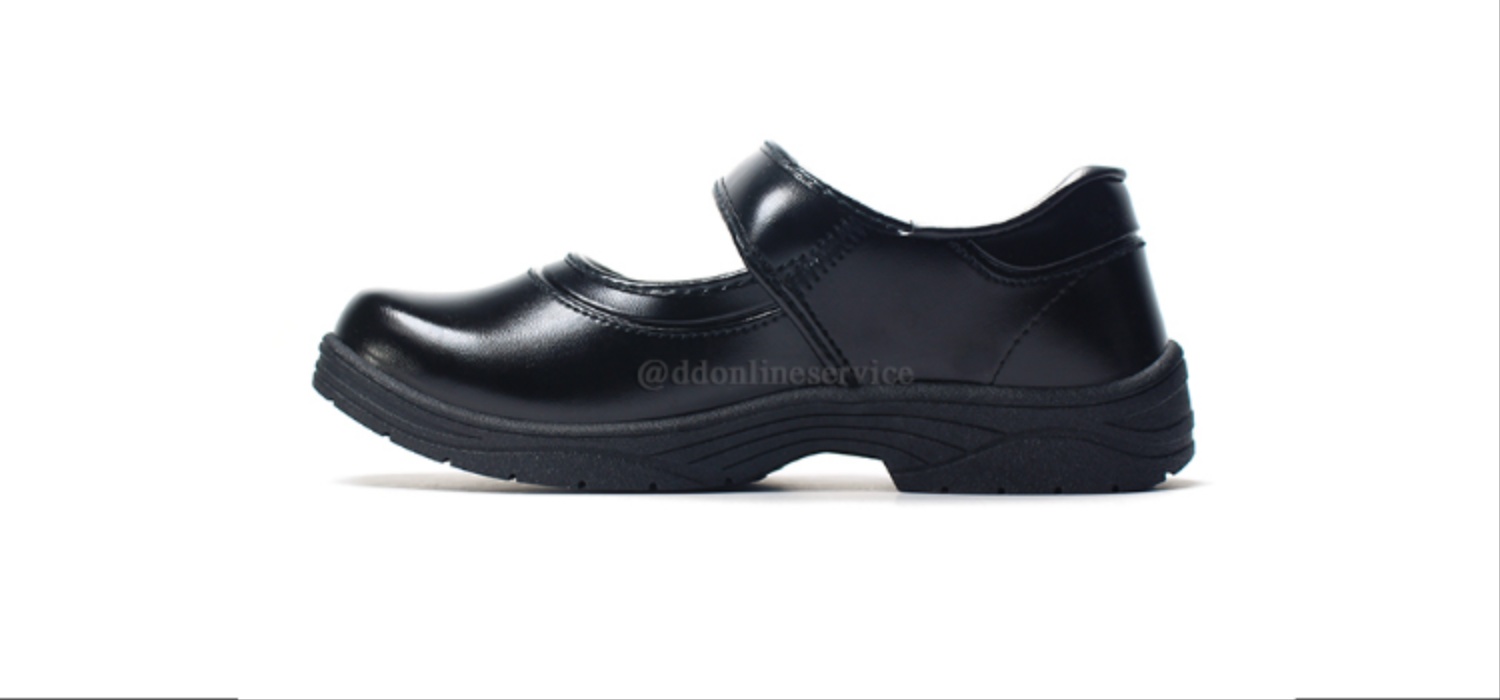 ข้อมูลเกี่ยวกับ รองเท้านักเรียนผู้หญิง รองเท้าหนังสีดำ รองเท้าแบบทางการ  ใส่สบาย พื้นนิ่ม ลายมินี่ เพื่อความกระชับเท้า Adda รุ่น 41U03