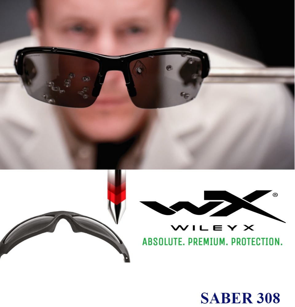 มุมมองเพิ่มเติมเกี่ยวกับ แว่นตาWileyX รุ่น #SABER รุ่นที่ขายดีที่สุด ชุด 3 เลนส์ สามารถถอดสลับเลนส์ได้ เลนส์หนา 3 mm. พร้องกระเป๋าใส่ เเละสายคล้องแว่น