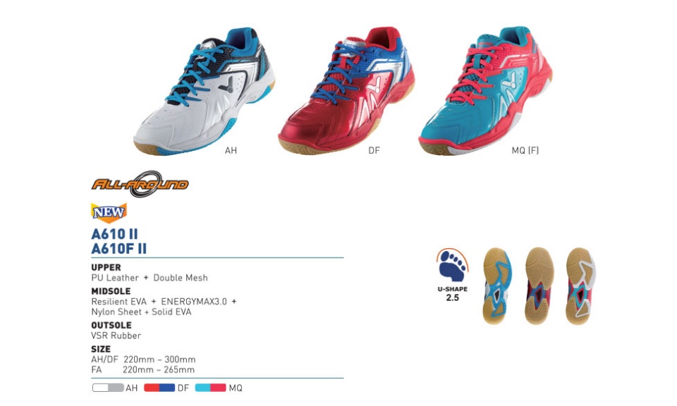 เกี่ยวกับ VICTOR Badminton Sport Shoes รองเท้ากีฬาแบดมินตัน SH-A610II