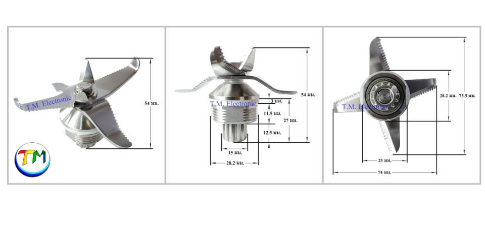 คำอธิบายเพิ่มเติมเกี่ยวกับ อะไหล่เครื่องปั่น มีดเครื่องปั่น SHARP NANOTECH OTTO  JTL สำหรับโถ 2ลิตร มีด A.56