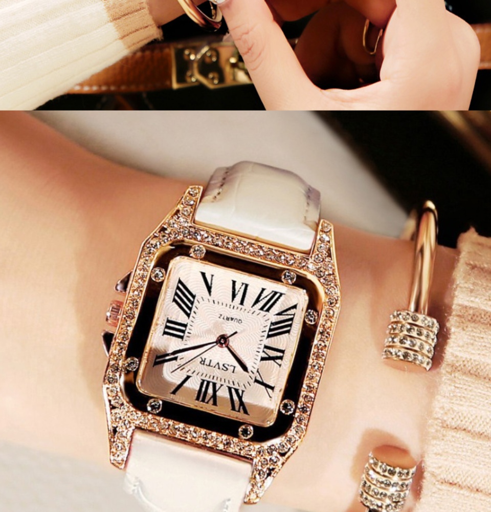 มุมมองเพิ่มเติมของสินค้า Riches Mall RW111 นาฬิกาข้อมือผู้หญิง นาฬิกา วินเทจ นาฬิกาผู้ชาย นาฬิกาข้อมือ นาฬิกาแฟชั่น Watch นาฬิกาสายหนัง พร้อมส่ง