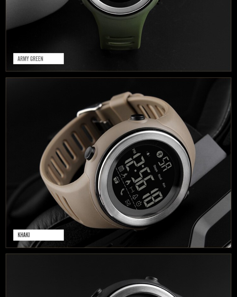 ลองดูภาพสินค้า Riches Mall RW117 นาฬิกาผู้ชาย นาฬิกา สปอร์ต ผู้ชาย นาฬิกาข้อมือผู้หญิง นาฬิกาข้อมือ นาฬิกาดิจิตอล Watch สายซิลิโคน พร้อมส่ง