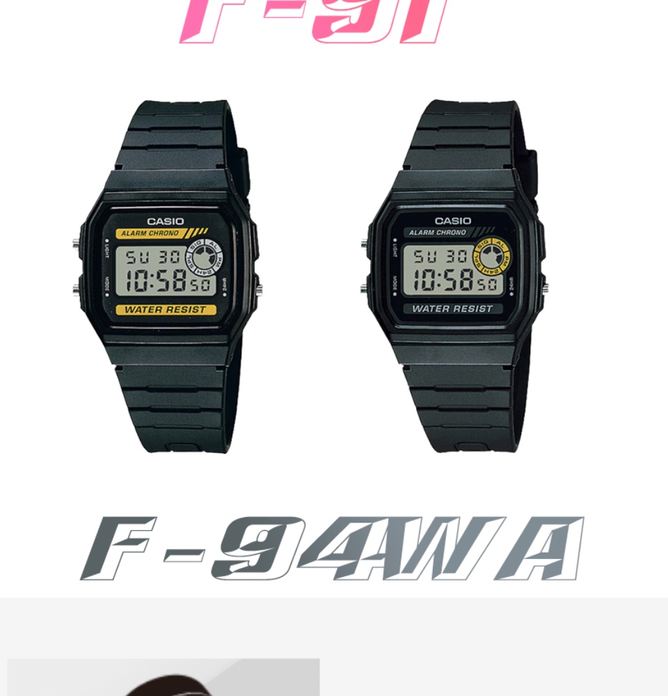 ข้อมูลเพิ่มเติมของ นาฬิกา รุ่น Casio Digital นาฬิกาข้อมือเด็ก เด็กนักเรียน ผู้หญิง ผู้ชาย สายเรซิน รุ่น F-91W F-94W ของแท้ 100% ประกันศูนย์ Casio 1 ปี จากร้าน MIN WATCH