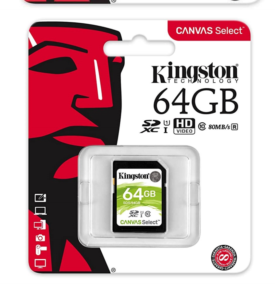 ภาพประกอบคำอธิบาย minisun shop#Kingston SD Card Canvas Select 32/64/128 GB Class 10 ความเร็ว 80/10MB/s  (พร้อมส่ง)