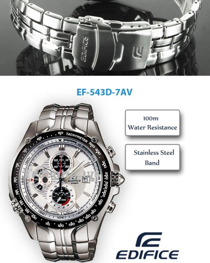 มุมมองเพิ่มเติมของสินค้า นาฬิกา Casio Edifice Chronograph รุ่น EF-543D-1AVDF