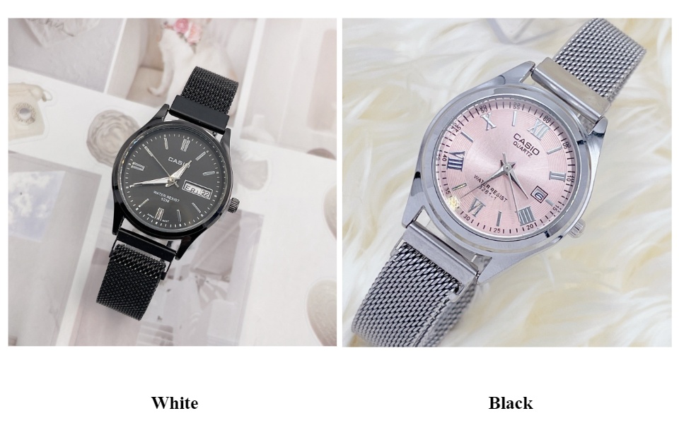เกี่ยวกับสินค้า Watchhiend  ราคาถูก นาฬิกาข้อมือ คาสิโอ้ แฟชั่นสำหรับผู้หญิงสวยหรู สายแม่เหล็ก ปรับได้ไม่ต้องตัด มีวันที่ ขนาด 30 mm