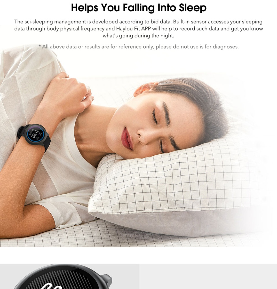มุมมองเพิ่มเติมของสินค้า Haylou Solar Smart Watch LS05 Sport Metal Heart Rate Sleep Monitor IP68 Waterproof iOS Android Sports fitness tracker Waterproof Men Women