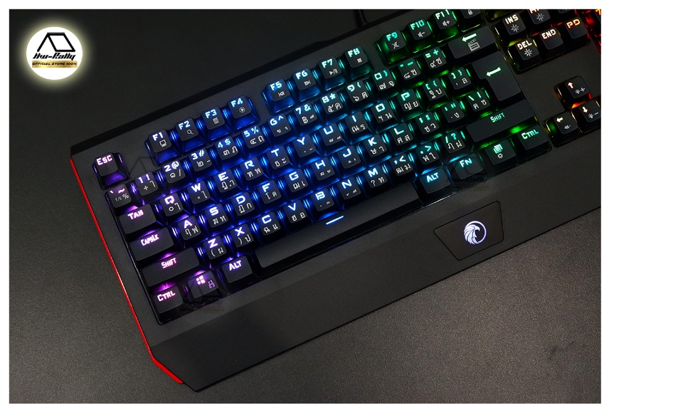 รูปภาพของ คีย์บอร์ดเกมมิ่ง Razeak RK-X29 คีย์บอร์ดกดเสียงดัง สำหรับเล่นเกมส์ FULL RGB Gaming Mechanical Optical blue switch
