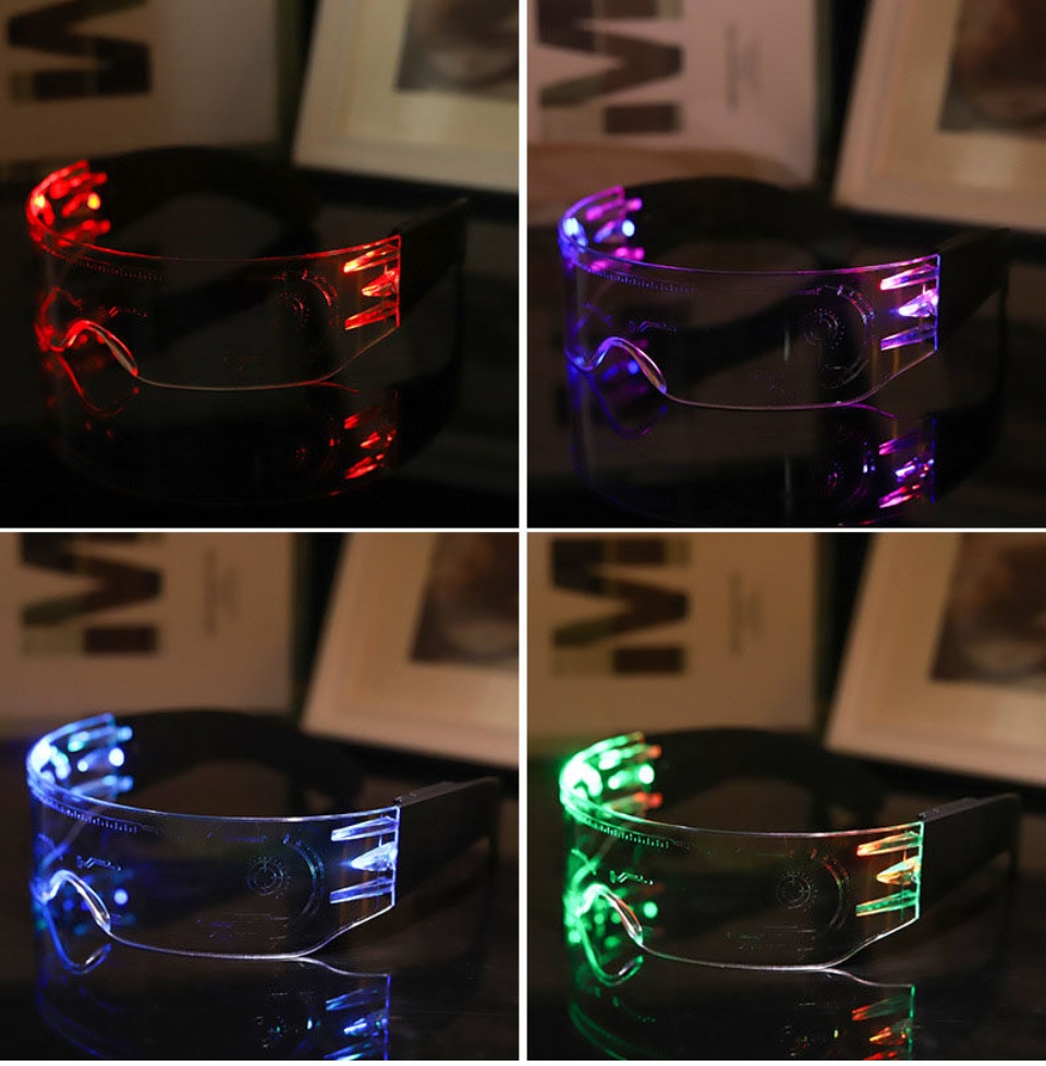 ข้อมูลเพิ่มเติมของ ⚡พร้อมส่งจากไทย⚡แว่นตาไฟ LED แว่นตา LED เปลี่ยนสีไฟได้ แว่นเรืองแสง แว่นปาร์ตี้ แว่นตาพร้อมไฟ แว่นตาไฟนีออน  แว่นตาLED